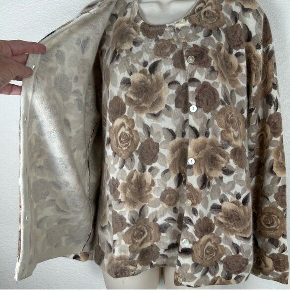 Liz Claiborne Sz S Sweater+tank Twin set Sweater Set Luxury wool+Angora Office - Picture 8 of 15